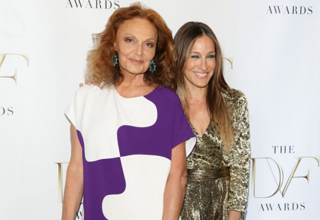 NEW YORK, NY - APRIL 04: Diane von Furstenberg (L) and Sarah Jessica Parker attend the 2014 DVF Awards on April 4, 2014 in New York City. (Photo by Andrew Toth/Getty Images)